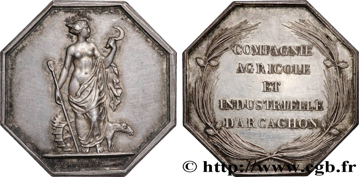SOCIÉTÉS D AGRICULTURE, HORTICULTURE, PÊCHE ET CHASSE Compagnie agricole et industrielle d’Arcachon TTB+/SUP