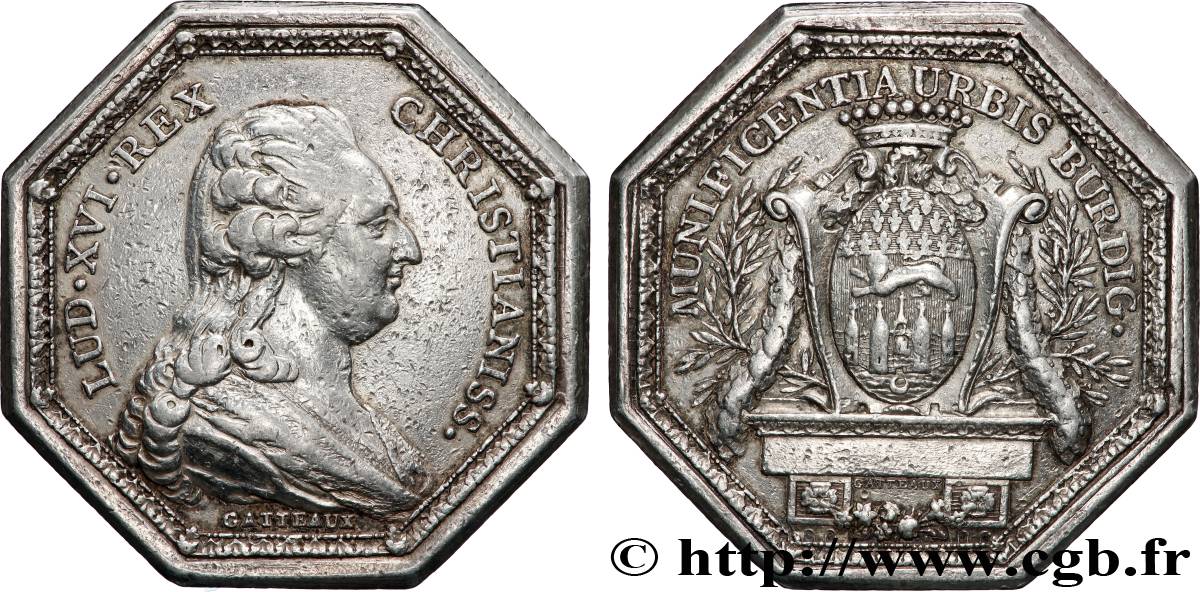 BORDEAUX (VILLE DE ) Récompense de la ville de Bordeaux, émission de 1784 TTB