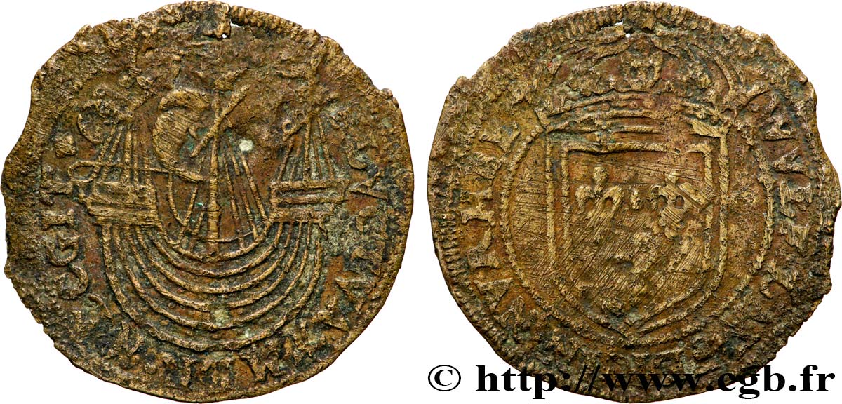 ROUYER - X. JETONS DE NUREMBERG Jeton de compte à la nef B+