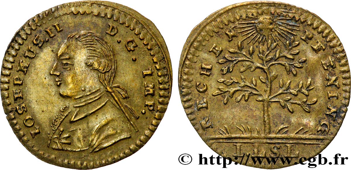 ALLEMAGNE - VILLE DE NUREMBERG - JOSEPH II Jeton de compte TTB