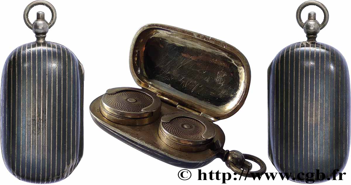 PORTE-LOUIS, PORTE-MONNAIE Porte-louis, niellé TTB+