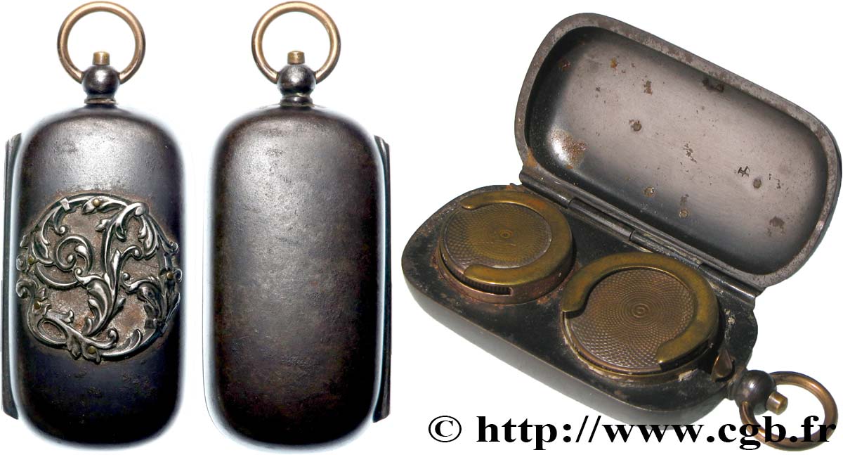 PORTE-LOUIS, PORTE-MONNAIE Porte-louis, Monogrammé TTB+