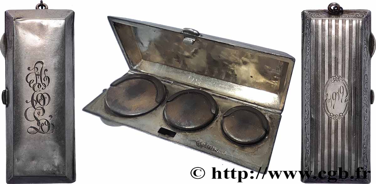 PORTE-LOUIS, PORTE-MONNAIE Porte-louis, 3 emplacements, Monogrammé, Royaume-Uni TTB