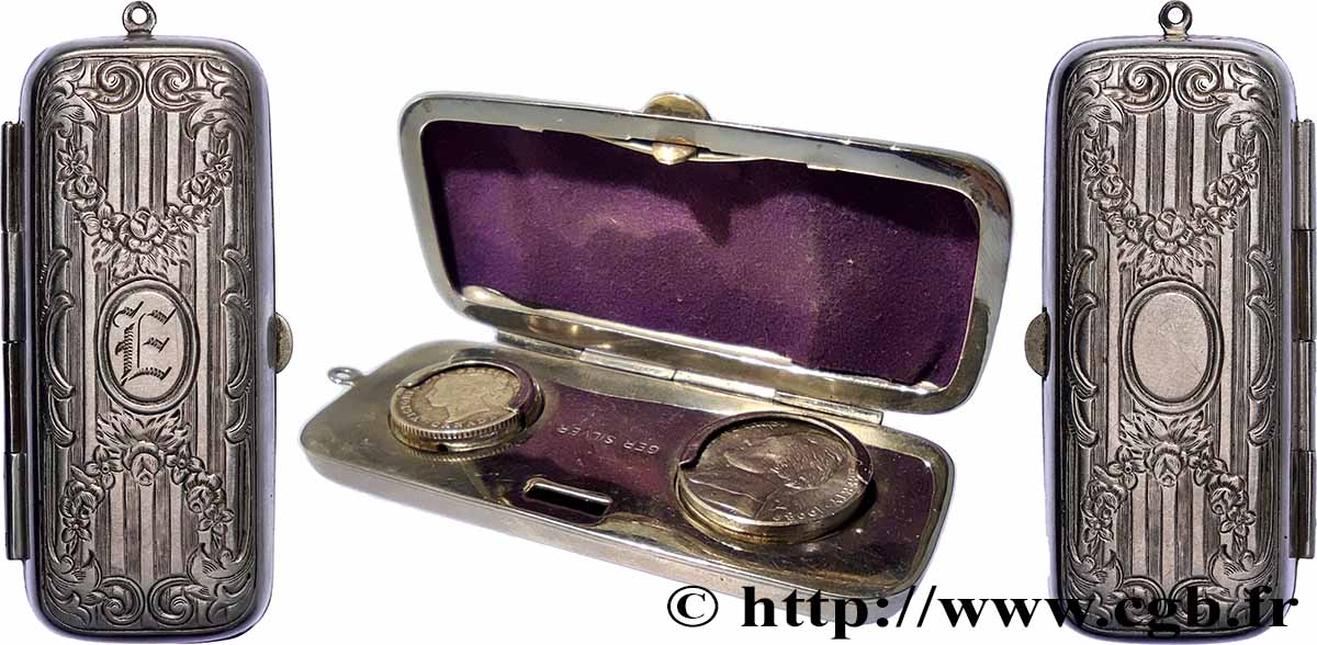 PORTE-LOUIS, PORTE-MONNAIE Porte-louis, Monogrammé, Allemagne TTB+