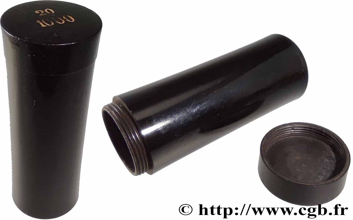 PORTE-LOUIS, PORTE-MONNAIE Porte-louis, tube pour 20 francs TTB+