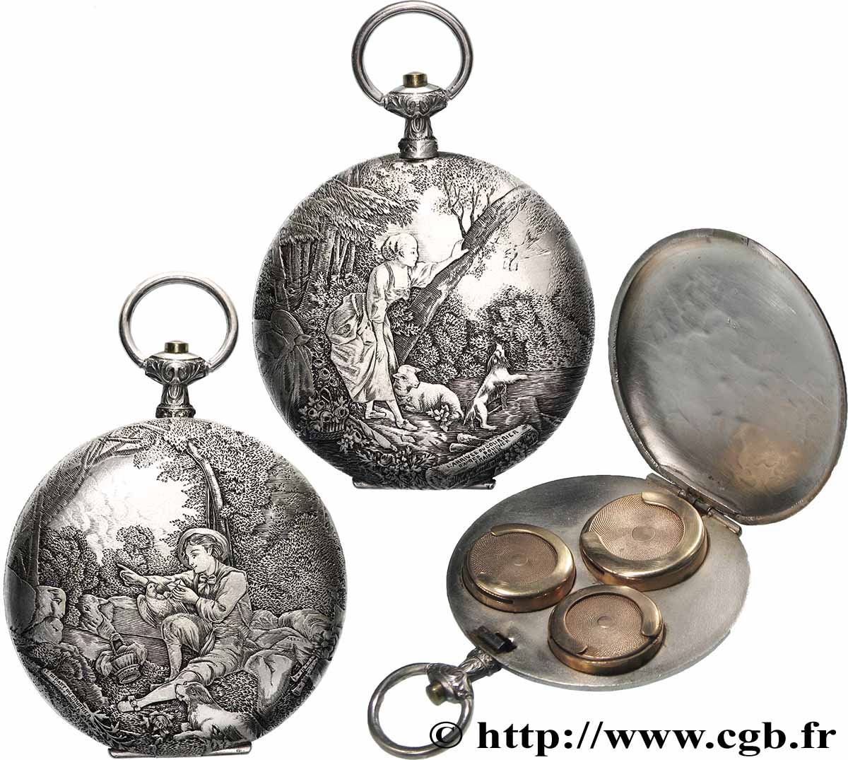 PORTE-LOUIS, PORTE-MONNAIE Porte-louis, Pastorales d’après François Boucher par Frainier SUP