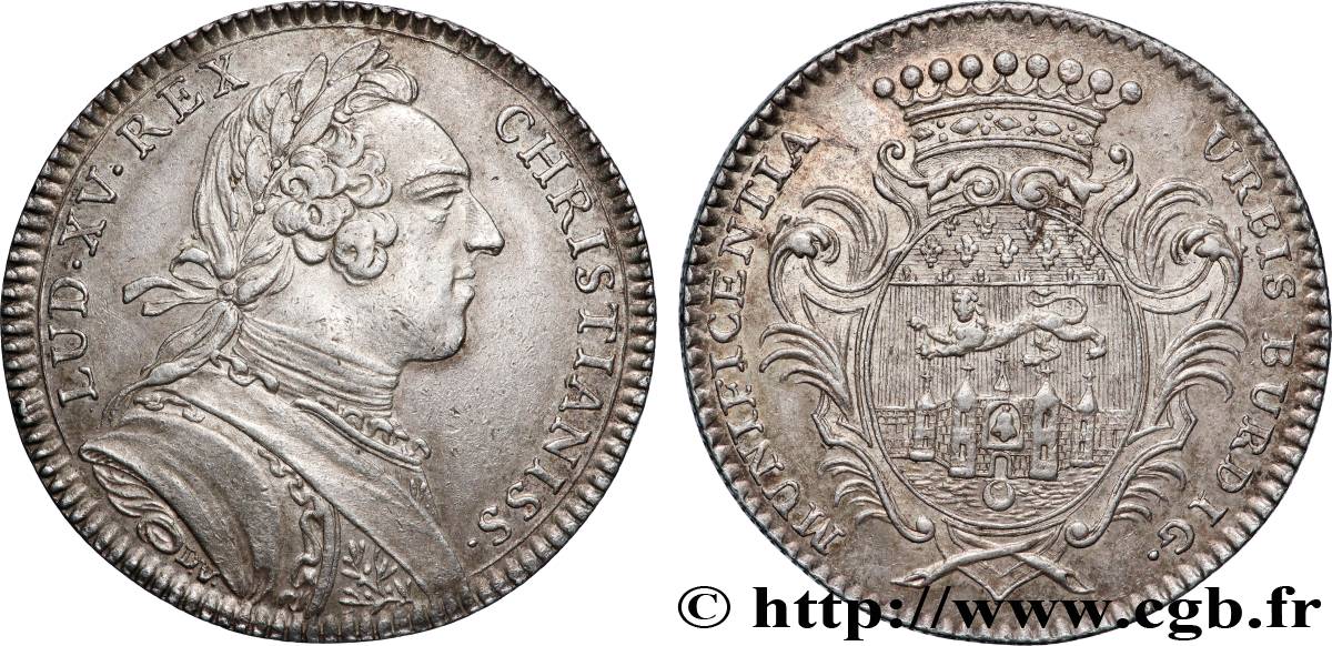 BORDEAUX (VILLE DE ) Récompense de la ville de Bordeaux, émission de 1750 TTB/TTB+