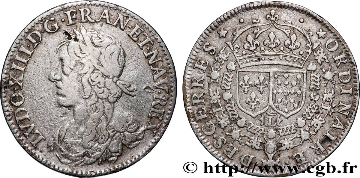 ORDINAIRE DES GUERRES Émission de 1635 TTB