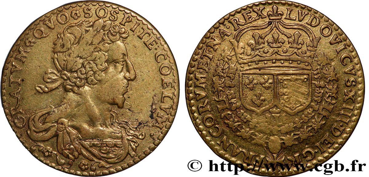 LOUIS XIII LE JUSTE Émission des années 1630 TTB