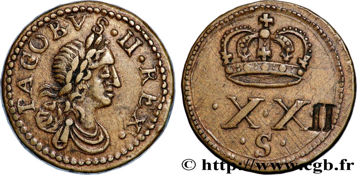 ANGLETERRE - POIDS MONÉTAIRE Poids monétaire pour l’Unité, Jacques II TTB