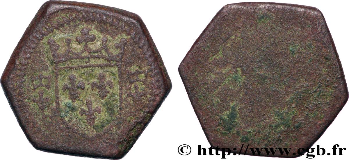 CHARLES VI et CHARLES VII - POIDS MONÉTAIRE Poids monétaire pour l’écu d’or à la couronne ou écu neuf TTB