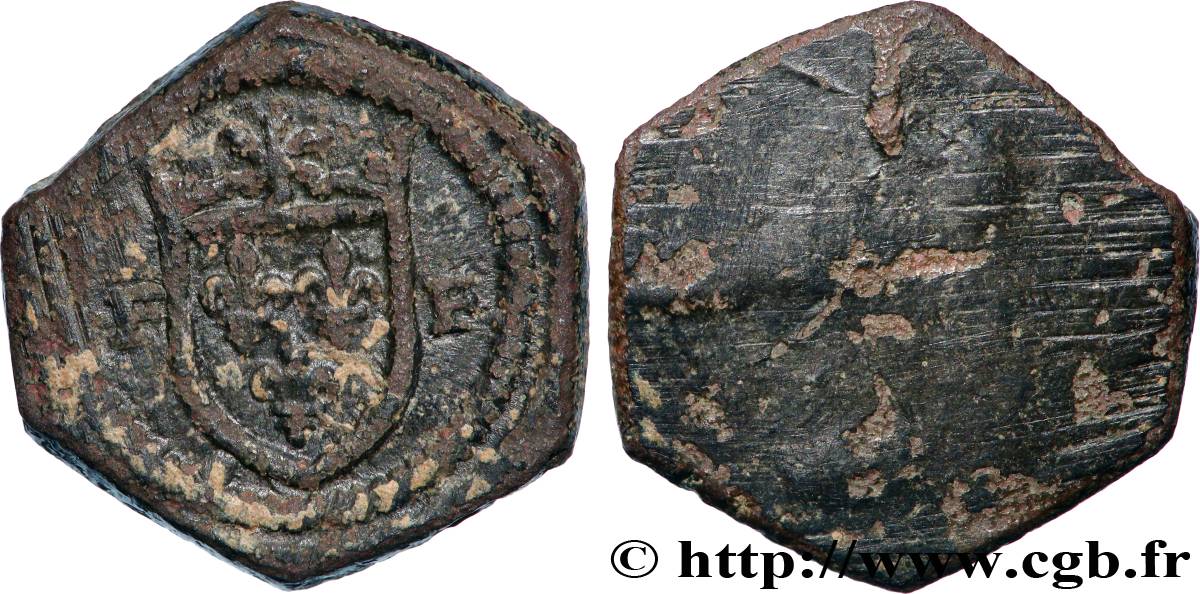 LOUIS XI, CHARLES VIII ET LOUIS XII - POIDS MONÉTAIRE Poids monétaire pour l’écu d’or au soleil TTB