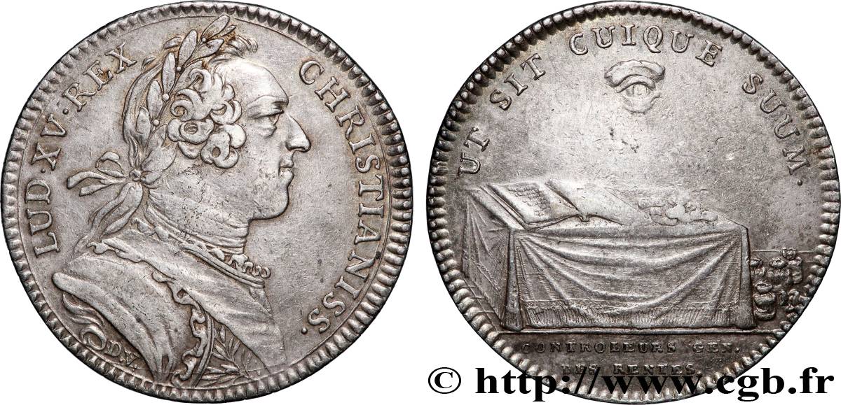 CONTROLEURS PAYEURS DES RENTES Émission vers 1750 TTB