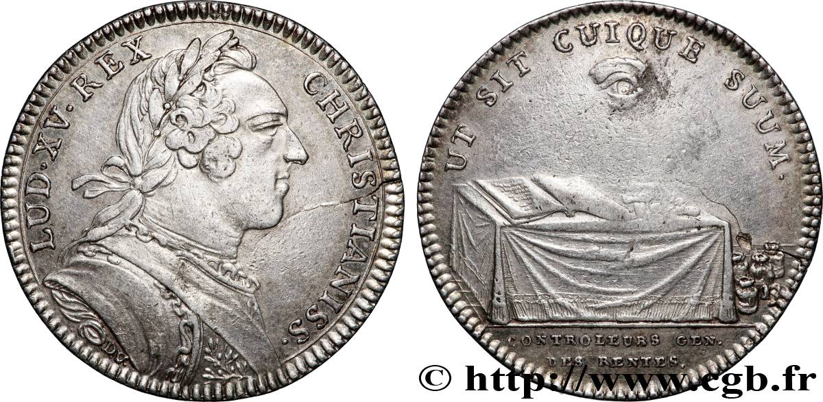 CONTROLEURS PAYEURS DES RENTES Émission vers 1750 TTB