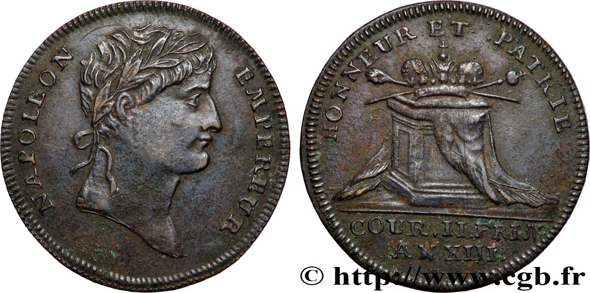 PREMIER EMPIRE. Napoléon Empereur tête nue - Calendrier Républicain Le couronnement VF