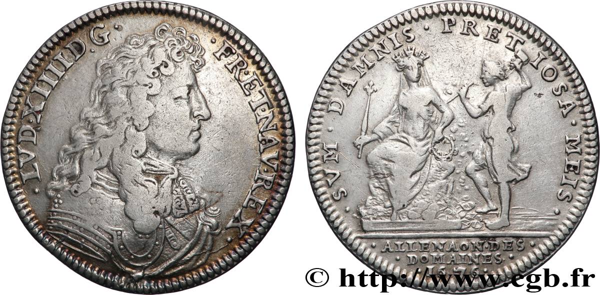 MAISON DU ROI (ADMINISTRATIONS DÉPENDANT DE LA... ) Jeton Ar 28, aliénation des domaines fSS