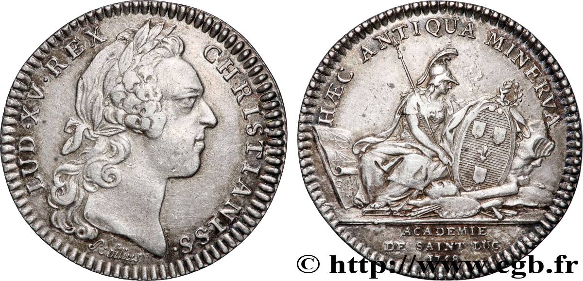 ACADÉMIES ET SOCIÉTÉS SAVANTES Académie de St Luc, émission de 1760 fVZ