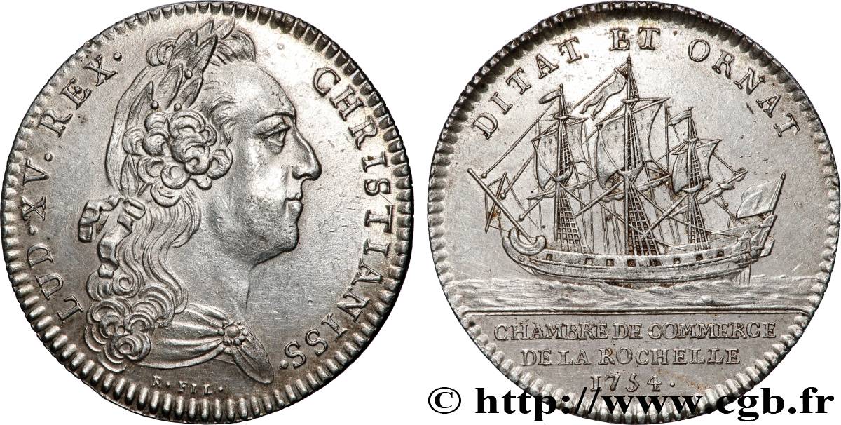 CHAMBRES DE COMMERCE Chambre de commerce de La Rochelle (Louis XV) q.SPL