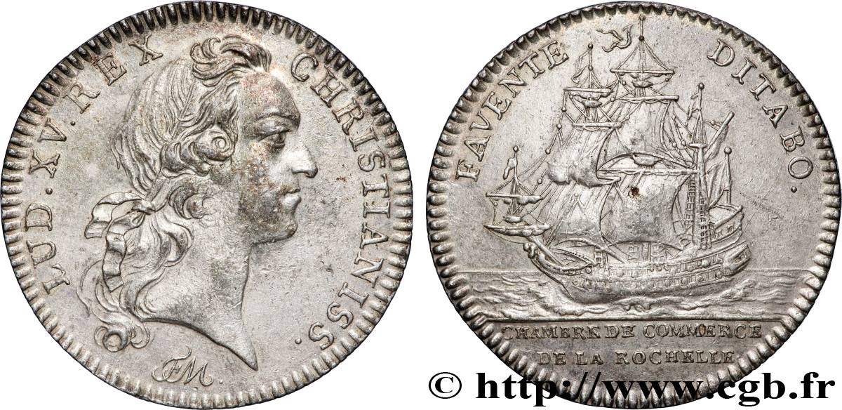 CHAMBRES DE COMMERCE Chambre de commerce de La Rochelle (Louis XV) TTB+