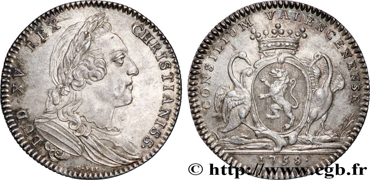 VALENCIENNES - CONDÉ SUR L&nbsp;ESCAUT Assemblée de Valenciennes, émission de 1758 q.SPL