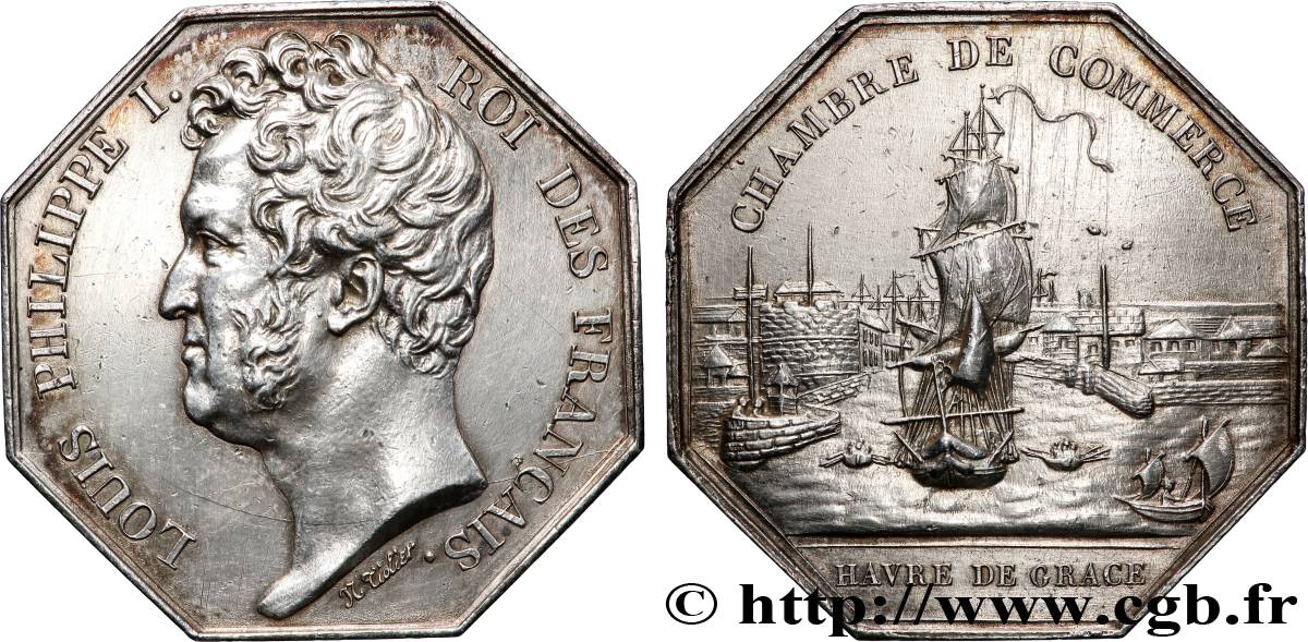 CHAMBRES DE COMMERCE Chambre de commerce du Havre de Grâce (Louis-Philippe) TTB+