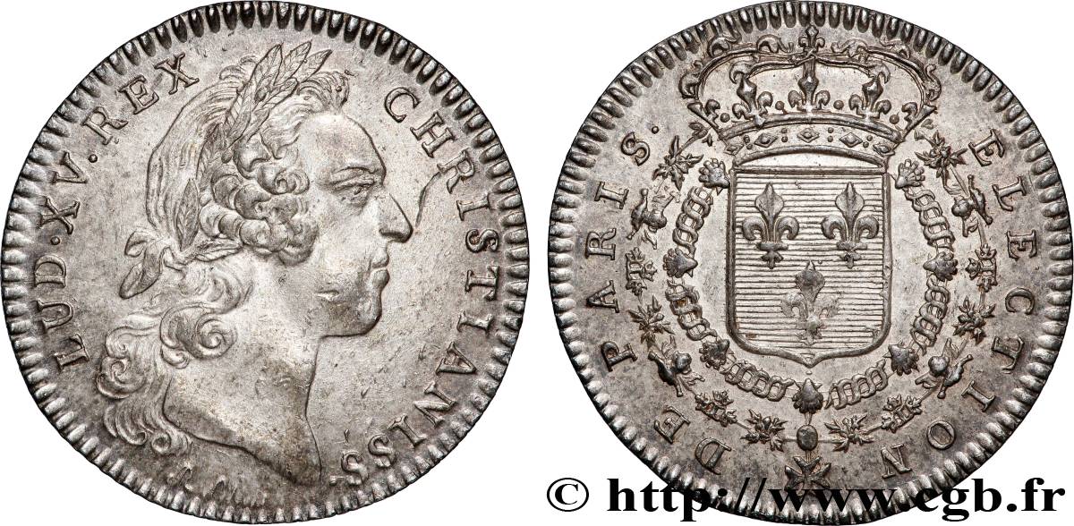 PARIS - ADMINISTRATION MUNICIPALE Election de Paris, émission de 1757 TTB+/SUP