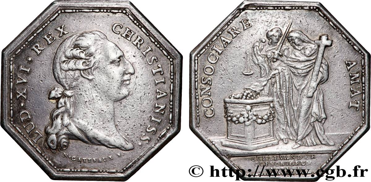 ASSEMBLÉE DU CLERGÉ ET JETONS RELIGIEUX Le dénuement des couvents, émission de 1776 TTB