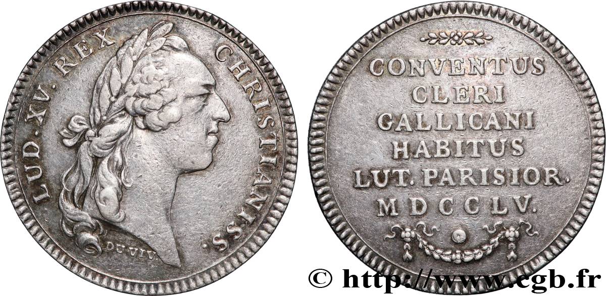CLERGY ASSEMBLY AND RELIGIOUS JETONS Louis XV XF