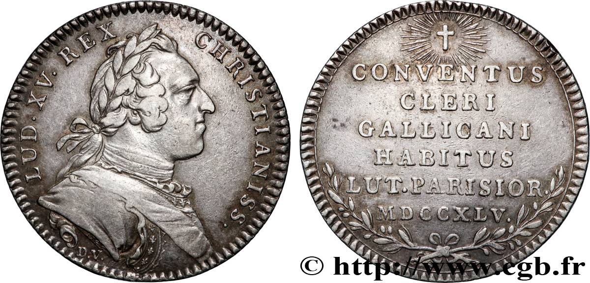 ASSEMBLÉE DU CLERGÉ ET JETONS RELIGIEUX Louis XV SS