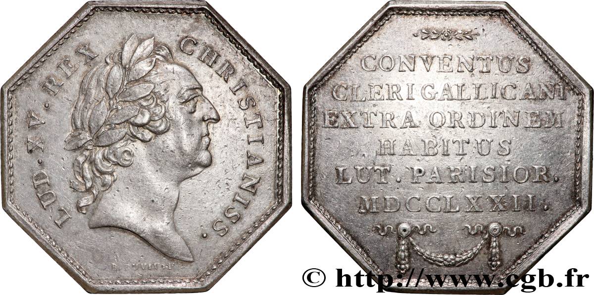 ASSEMBLÉE DU CLERGÉ ET JETONS RELIGIEUX Louis XV fVZ