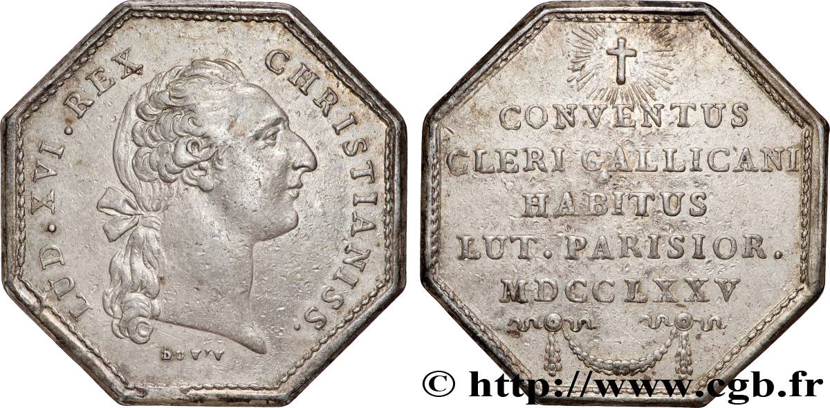 ASSEMBLÉE DU CLERGÉ ET JETONS RELIGIEUX Louis XVI SS