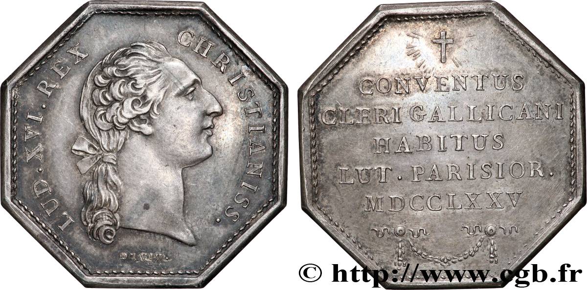 ASSEMBLÉE DU CLERGÉ ET JETONS RELIGIEUX Louis XVI MBC+