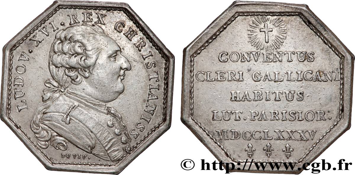 ASSEMBLÉE DU CLERGÉ ET JETONS RELIGIEUX Louis XVI BB