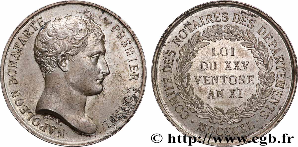 NOTAIRES DU XIXe SIECLE Corps notarial (Napoléon Bonaparte) VZ