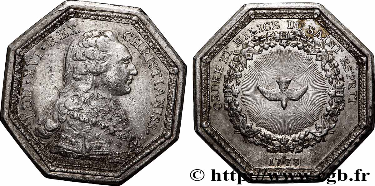 ORDRES DU ROI Ordre du Saint-Esprit, émission de 1778 SS