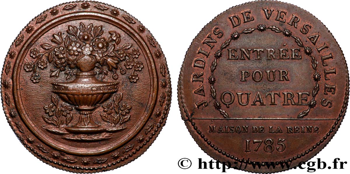 MAISON DE LA REINE Jardins de Versailles, refrappe SUP