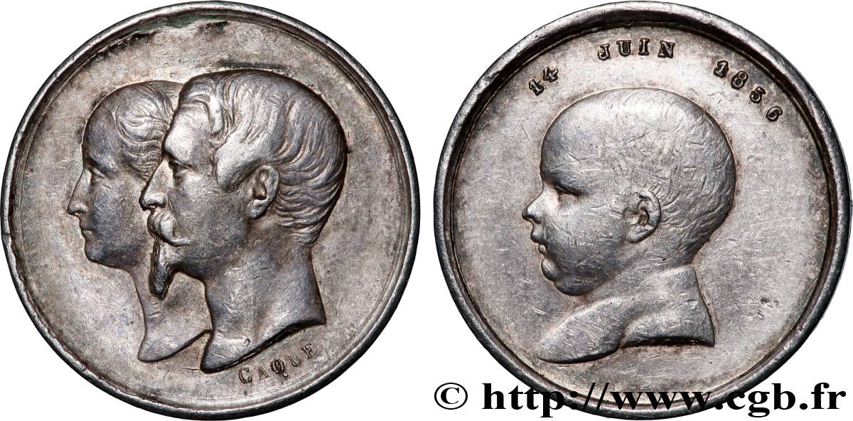 NAPOLÉON IV Quinaire de la Naissance TTB