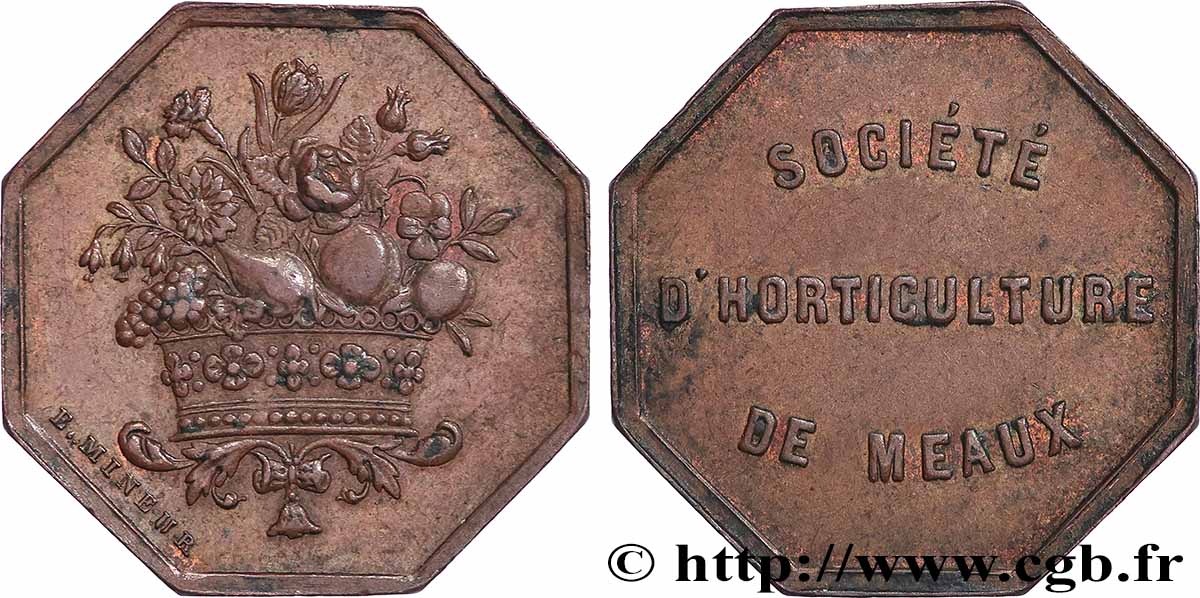 SOCIÉTÉS D&nbsp;AGRICULTURE, HORTICULTURE, PÊCHE ET CHASSE Société d’horticulture de Meaux TTB+