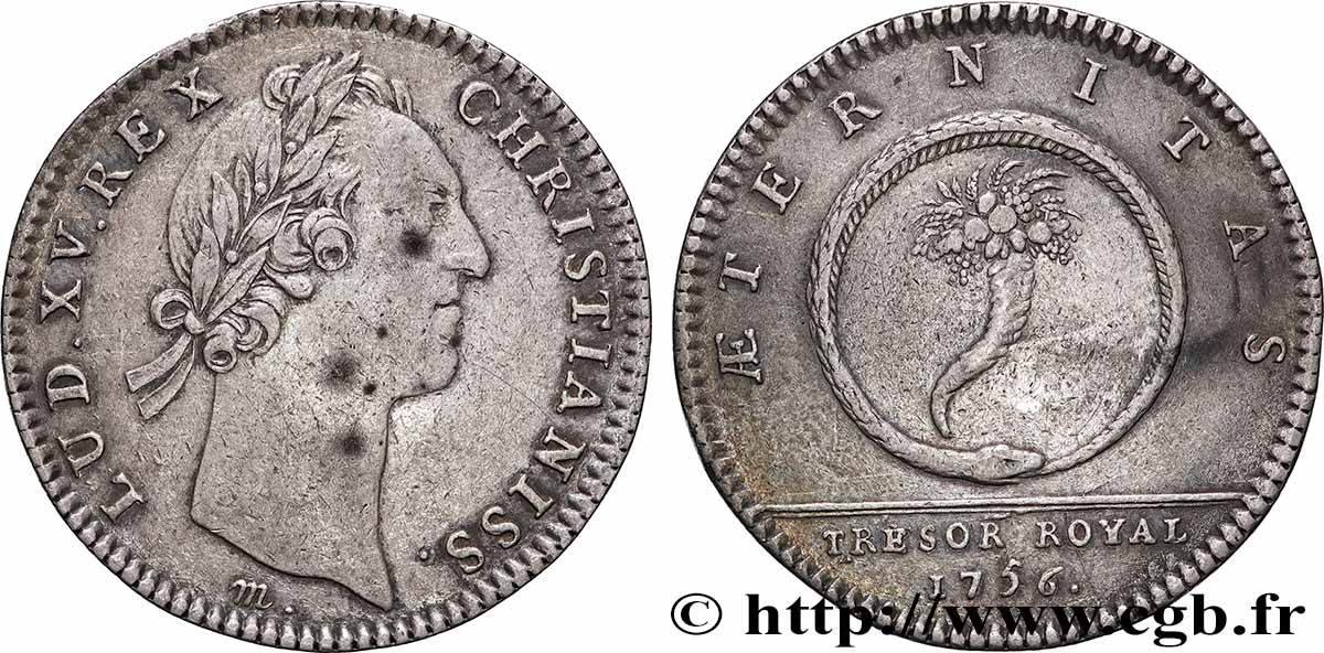 TRÉSOR ROYAL Émission de 1756 XF
