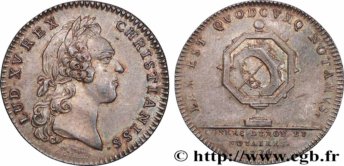 NOTAIRES ROYAUX Notaires de Paris émission de 1756 - Louis XV TTB/TTB+