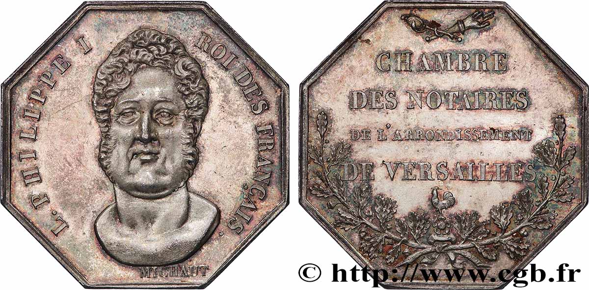 NOTAIRES DU XIXe SIECLE Notaires de Versailles (Louis-Philippe) TTB+