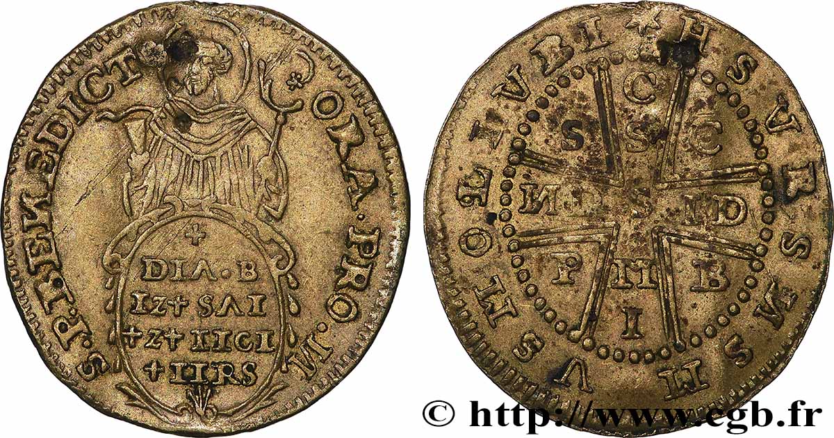 JETONS RELIGIEUX Saint Benoît TTB