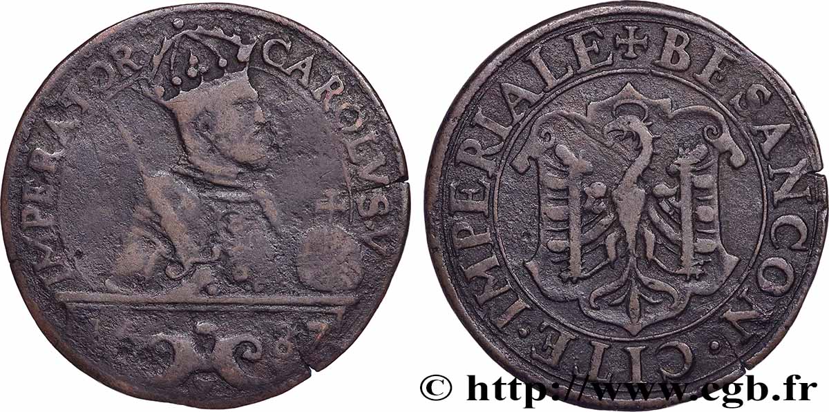 FRANCHE-COMTÉ - VILLE DE BESANÇON Jeton, Pour Besançon TB/TTB