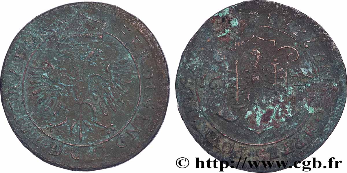ALLEMAGNE - SAINT-EMPIRE GERMANIQUE - FERDINAND II Jeton des comptes pour Besançon TTB