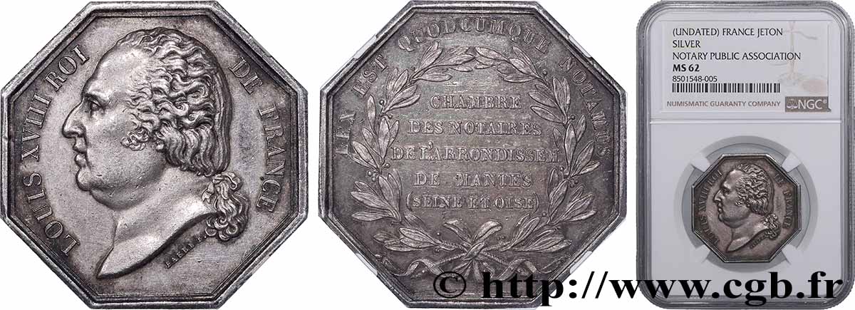 NOTAIRES DU XIXe SIECLE Notaires de Mantes (Louis XVIII) SUP62