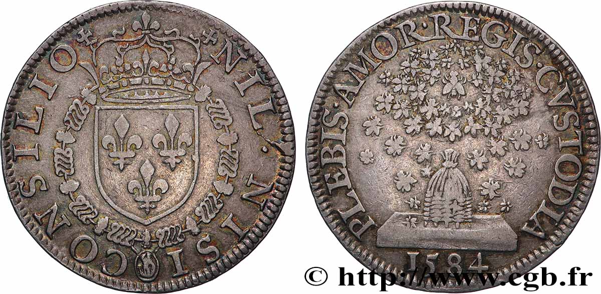 CONSEIL DU ROI Henri III TTB+