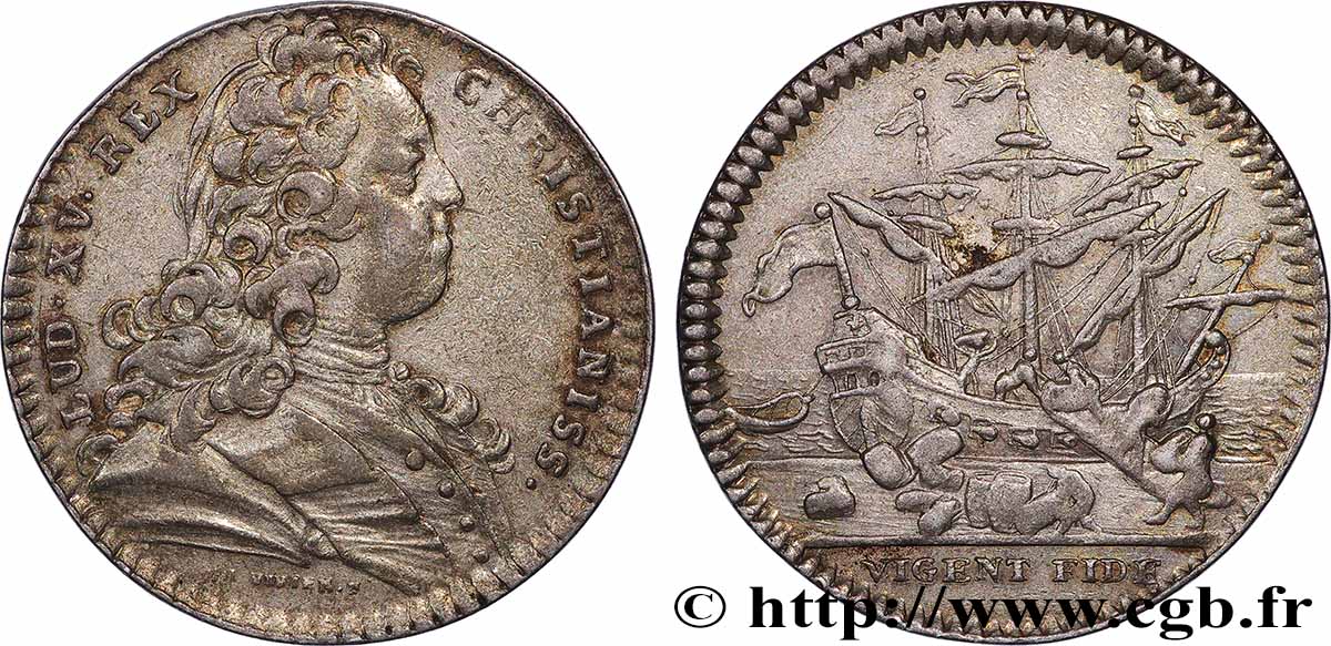 CHAMBRES DE COMMERCE Chambre de Bayonne, émission de 1732 (Louis XV) TTB