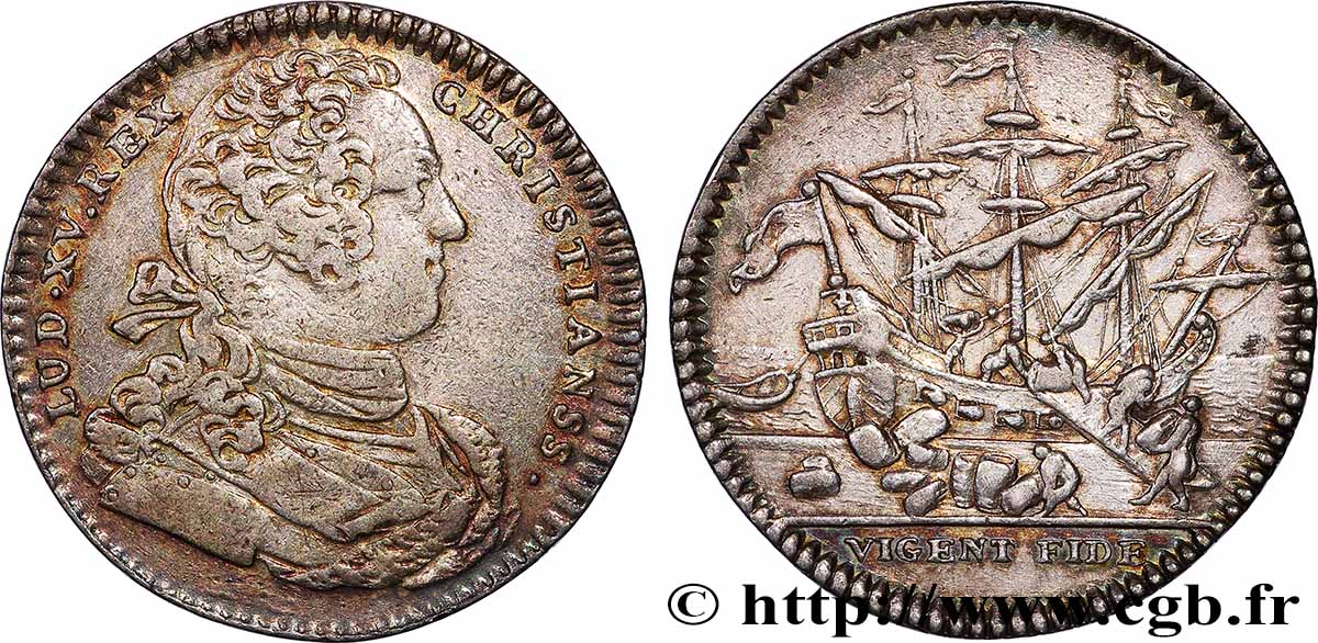 CHAMBRES DE COMMERCE Chambre de Bayonne, émission de 1732 (Louis XV) TTB