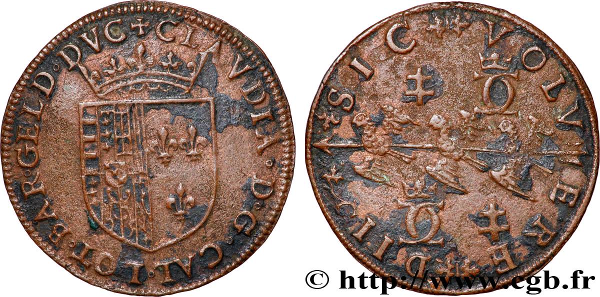 LORRAINE - DUCHÉ DE LORRAINE - CHARLES III LE GRAND DUC Claude de France, duchesse TTB