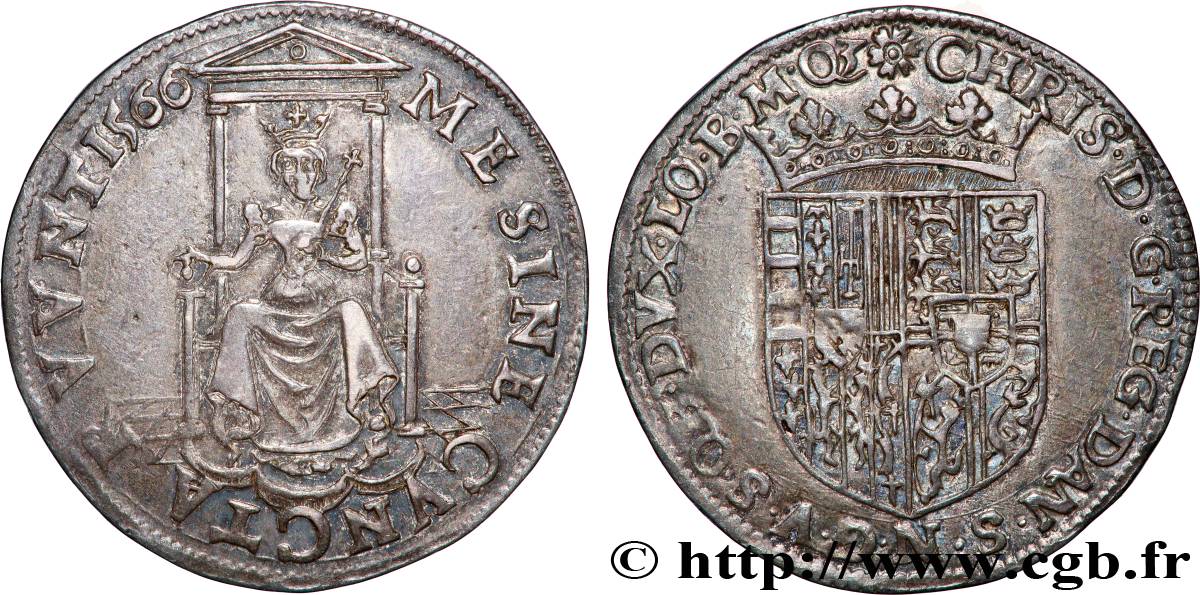 LORRAINE - CHAMBRE DES COMPTES - CHRISTINE DE DANEMARK ET NICOLAS DE LORRAINE Christine de Danemark TTB+